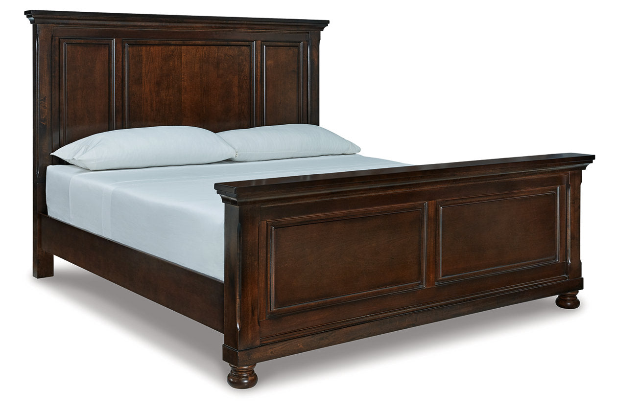 Porter Rustic Brown King Panel Bed - SET | B697-56 | B697-58 | B697-97 - Luna Furniture - Dallas Store