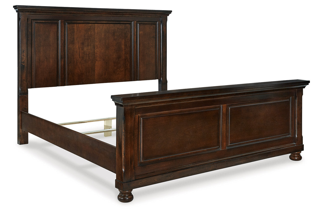 Porter Rustic Brown King Panel Bed - SET | B697-56 | B697-58 | B697-97 - Luna Furniture - Dallas Store