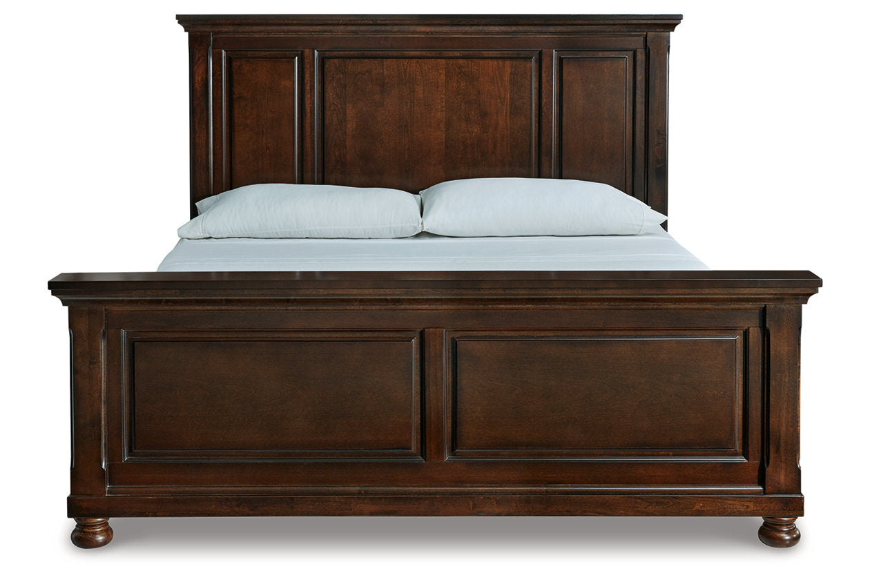 Porter Rustic Brown King Panel Bed - SET | B697-56 | B697-58 | B697-97 - Luna Furniture - Dallas Store