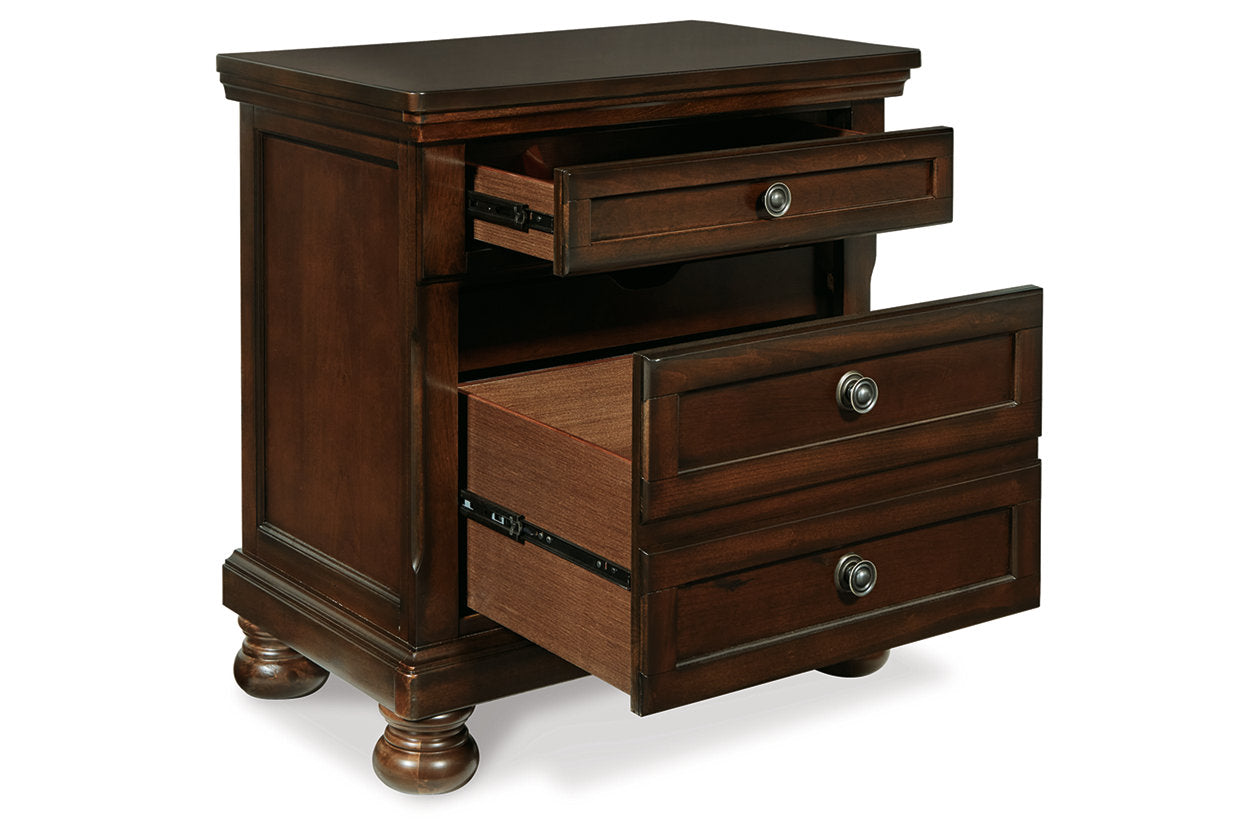Porter Rustic Brown Nightstand - B697-92 - Luna Furniture - Dallas Store
