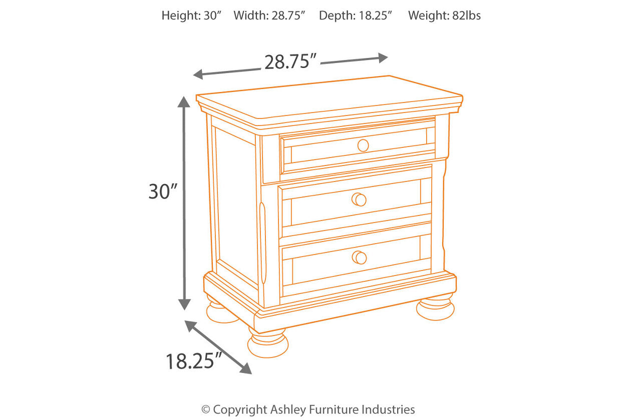 Porter Rustic Brown Nightstand - B697-92 - Luna Furniture - Dallas Store