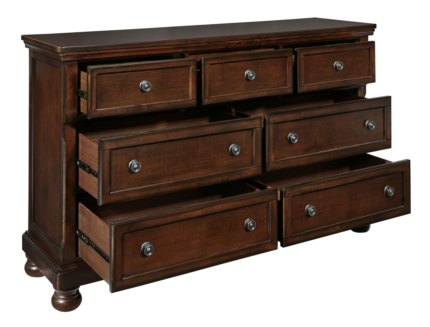 Porter Rustic Brown Panel Bedroom Set - SET | B697-54 | B697-57 | B697-96 | B697-31 | B697-92 - Luna Furniture - Dallas Store