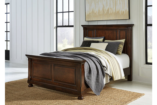 Porter Rustic Brown Queen Panel Bed - SET | B697-54 | B697-57 | B697-96 - Luna Furniture - Dallas Store