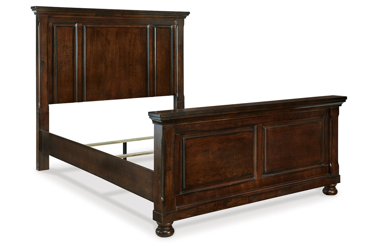 Porter Rustic Brown Queen Panel Bed - SET | B697-54 | B697-57 | B697-96 - Luna Furniture - Dallas Store