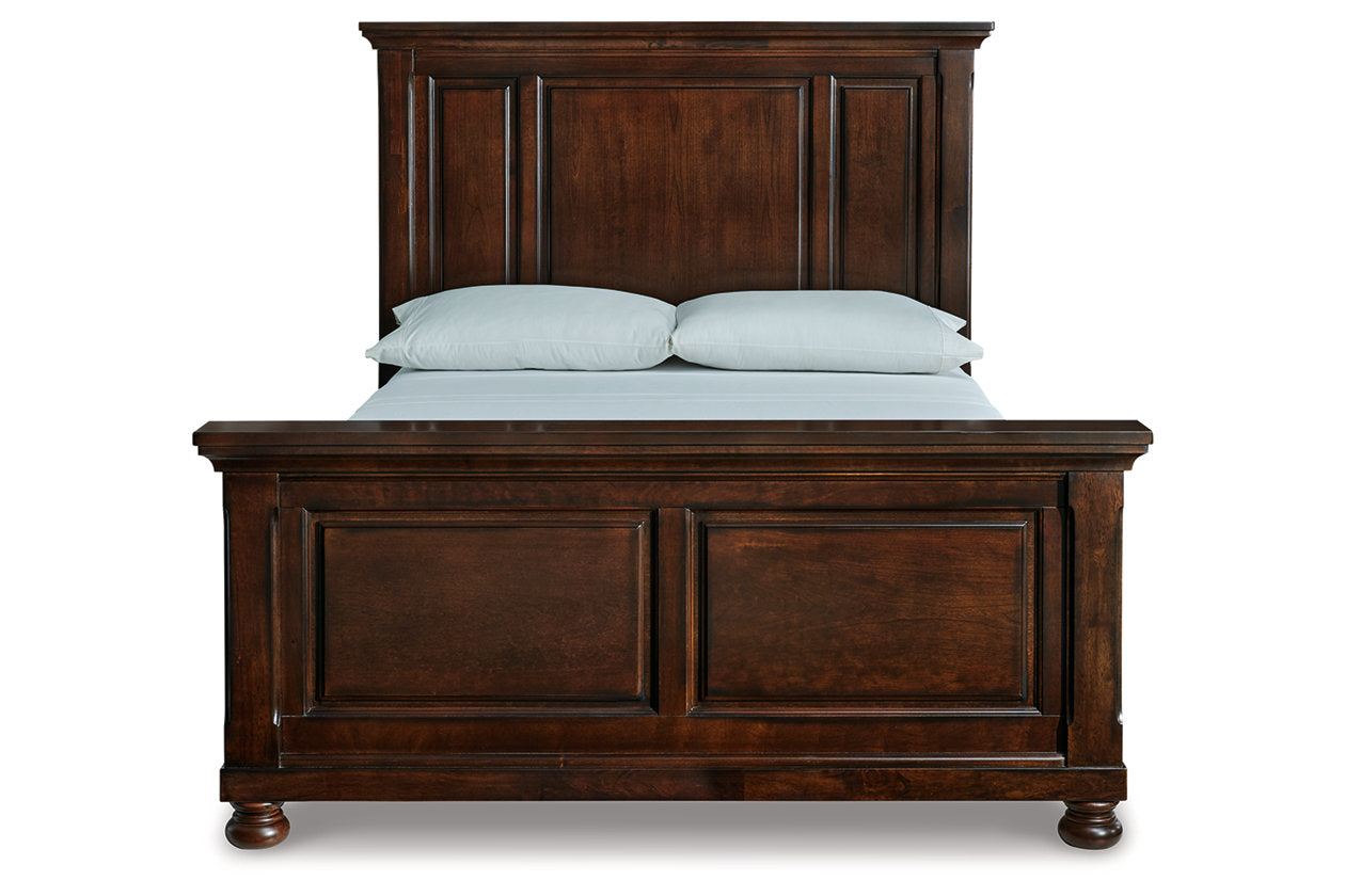 Porter Rustic Brown Queen Panel Bed - SET | B697-54 | B697-57 | B697-96 - Luna Furniture - Dallas Store