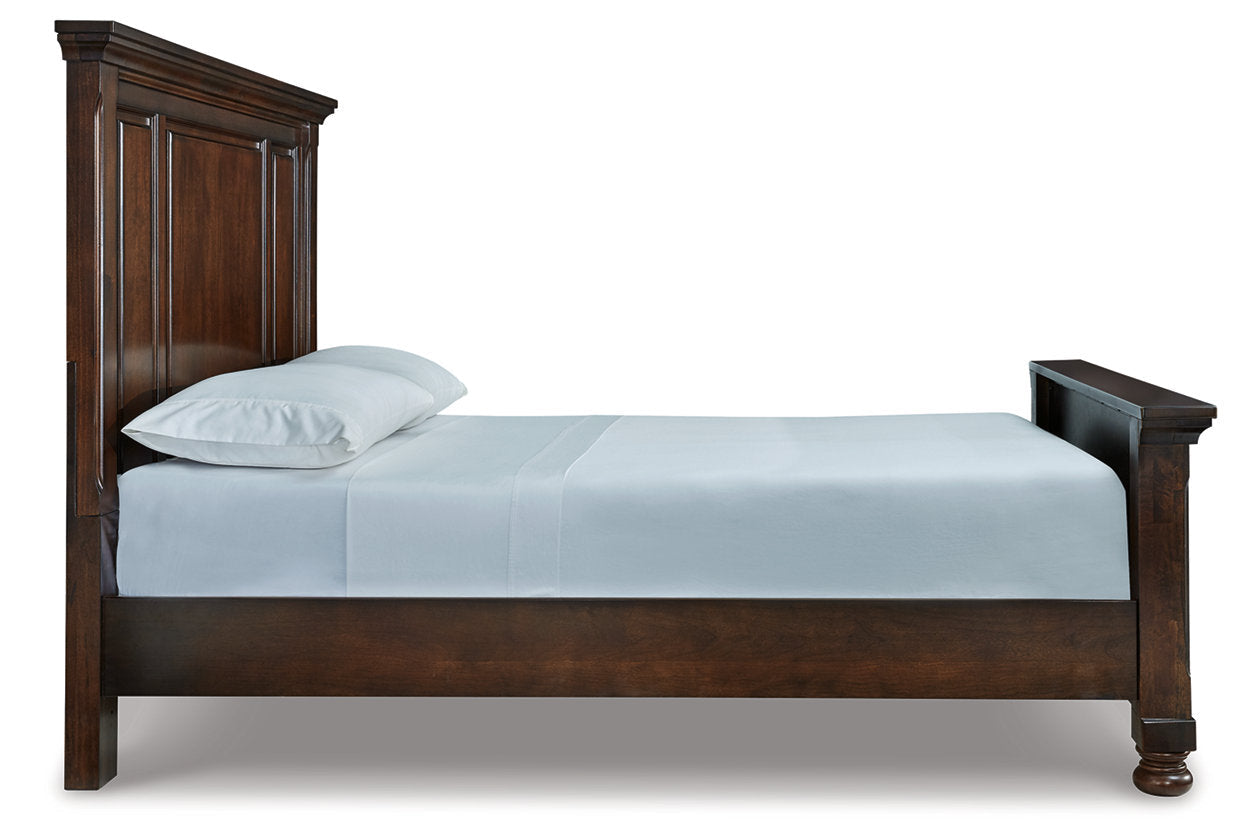 Porter Rustic Brown Queen Panel Bed - SET | B697-54 | B697-57 | B697-96 - Luna Furniture - Dallas Store