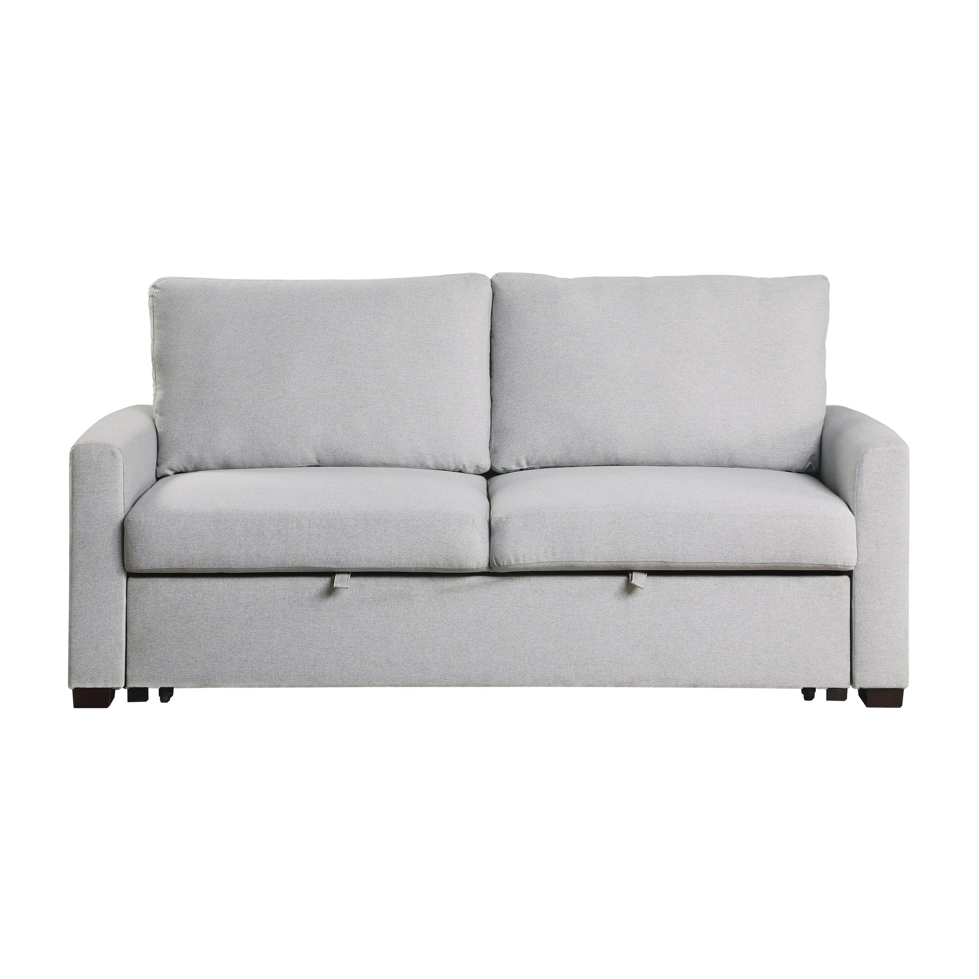 Price Gray Convertible Studio Sofa with Pull-out Bed - 9525RF-3CL - Luna Furniture - Dallas Store