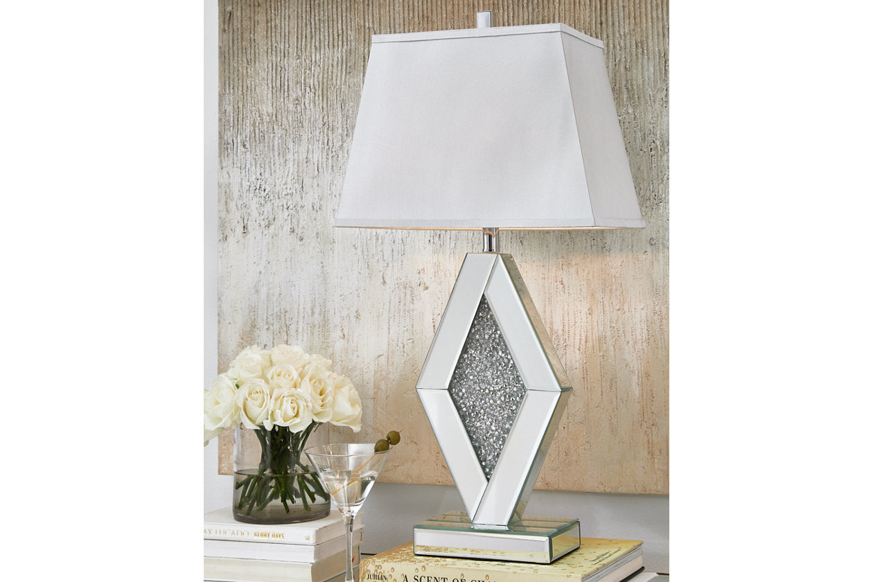 Prunella Silver Finish Table Lamp - L429034 - Luna Furniture - Dallas Store