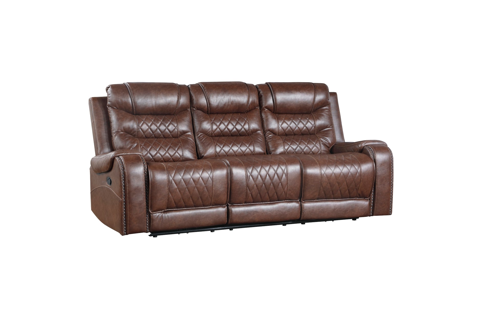 Putnam Brown Reclining Living Room Set - SET | 9405BR-1 | 9405BR-2 | 9405BR-3 - Luna Furniture - Dallas Store