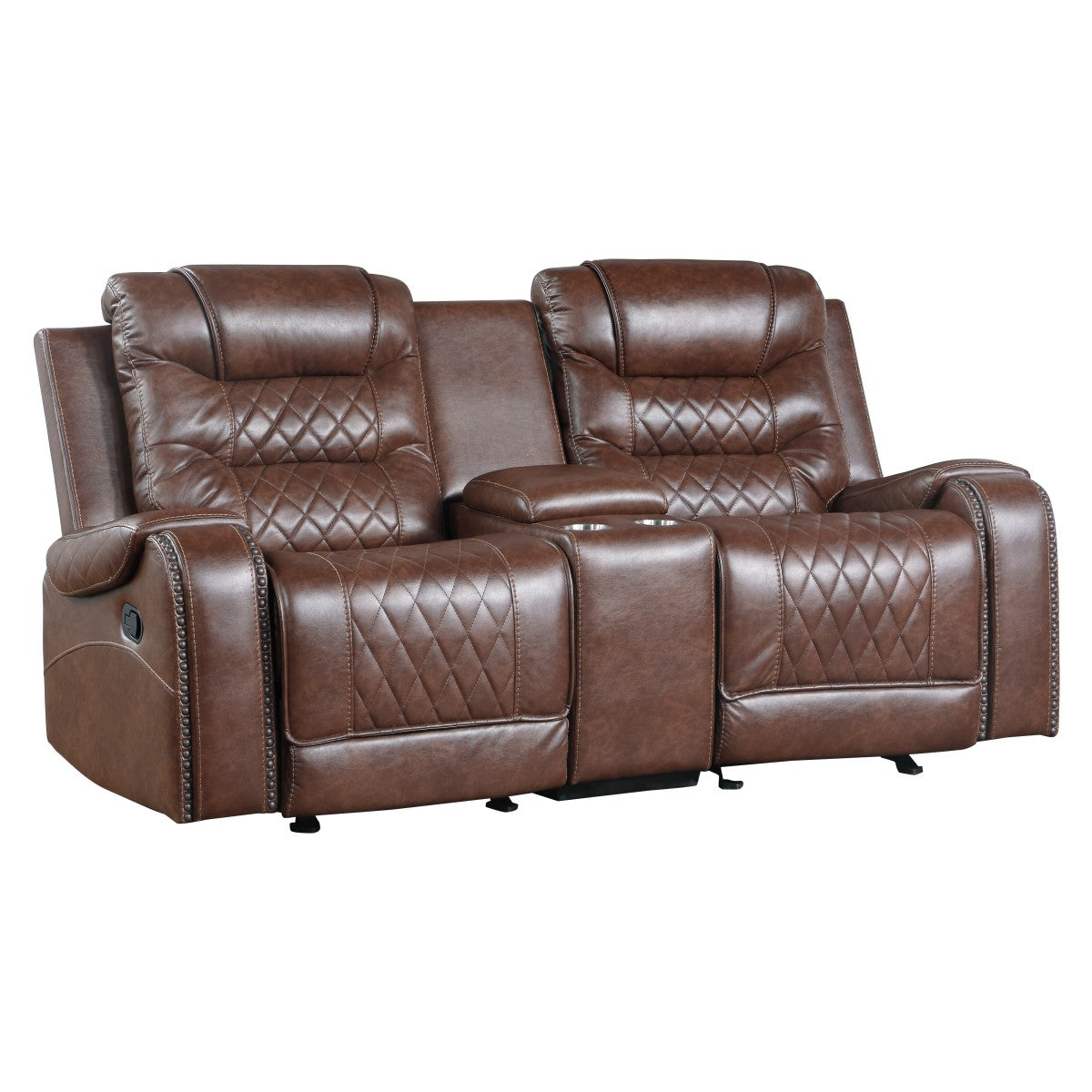 Putnam Brown Reclining Living Room Set - SET | 9405BR-1 | 9405BR-2 | 9405BR-3 - Luna Furniture - Dallas Store