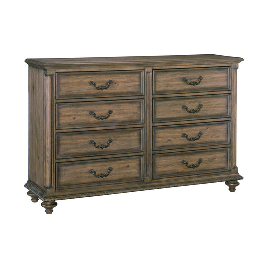 Rachelle Weathered Pecan Dresser - 1693-5 - Luna Furniture - Dallas Store