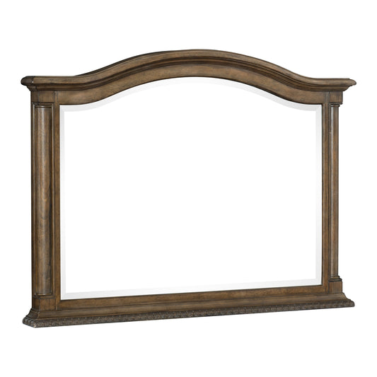 Rachelle Weathered Pecan Mirror (Mirror Only) - 1693-6 - Luna Furniture - Dallas Store