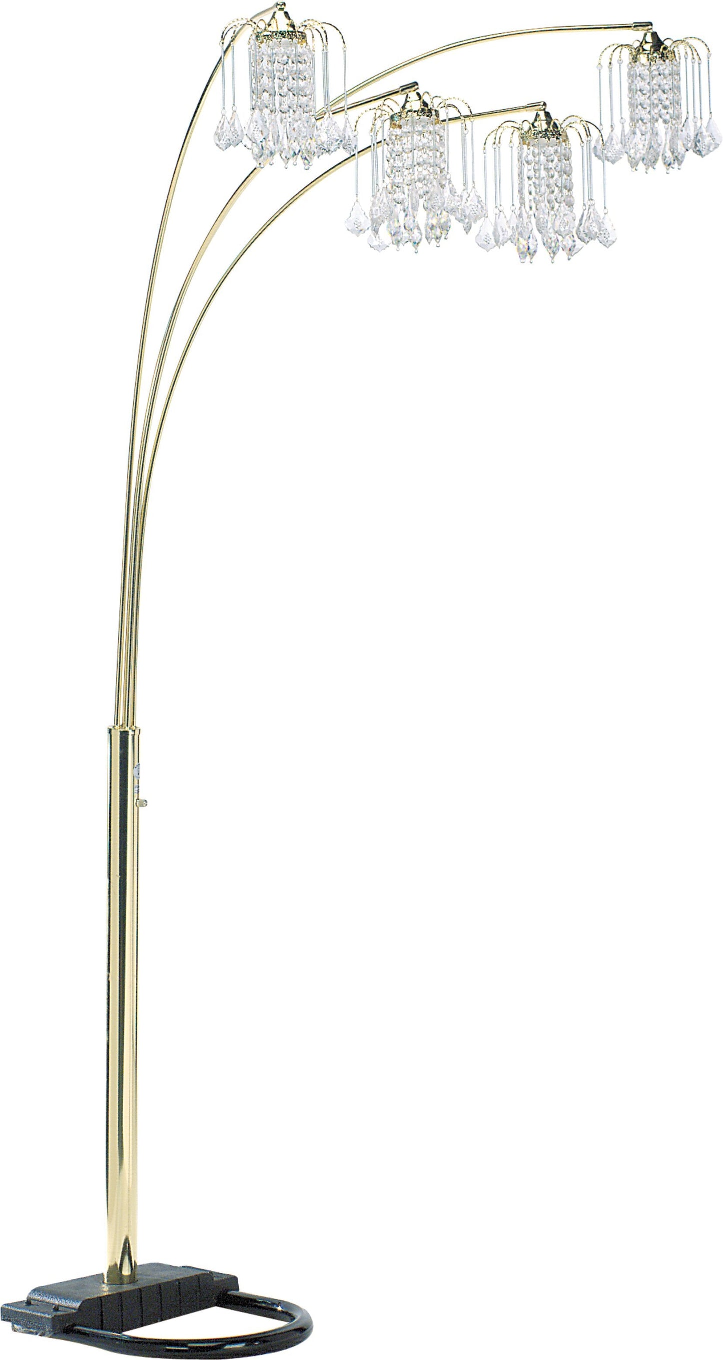 Rain Drop Arc Gold 84" Floor Lamp - 4893G - Luna Furniture - Dallas Store