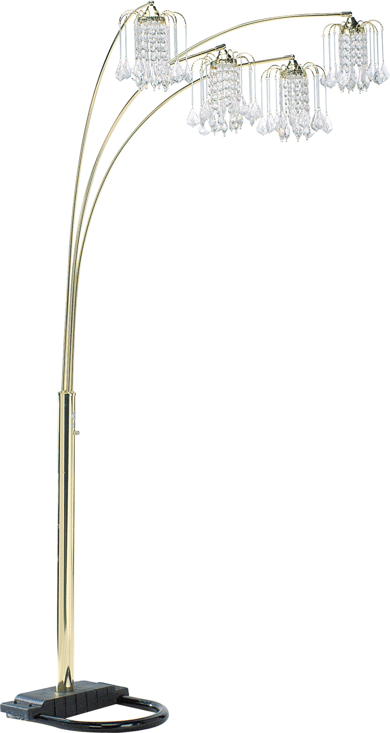 Rain Drop Arc Gold 84" Floor Lamp - 4893G - Luna Furniture - Dallas Store
