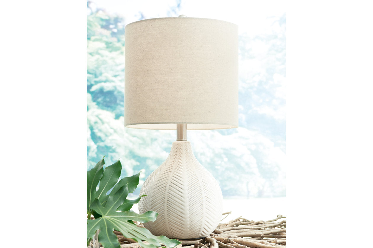Rainermen Off White Table Lamp - L180024 - Luna Furniture - Dallas Store