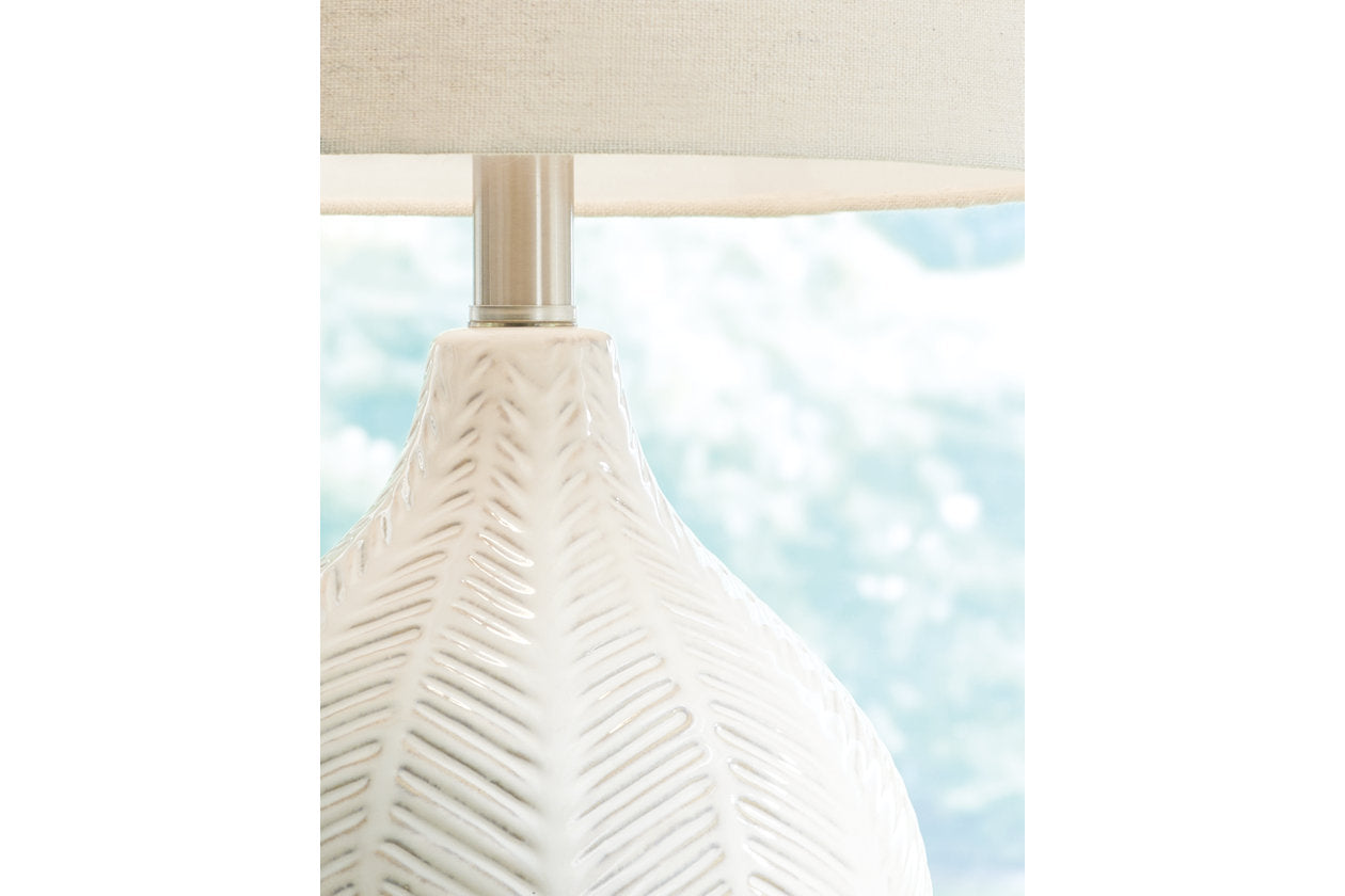 Rainermen Off White Table Lamp - L180024 - Luna Furniture - Dallas Store