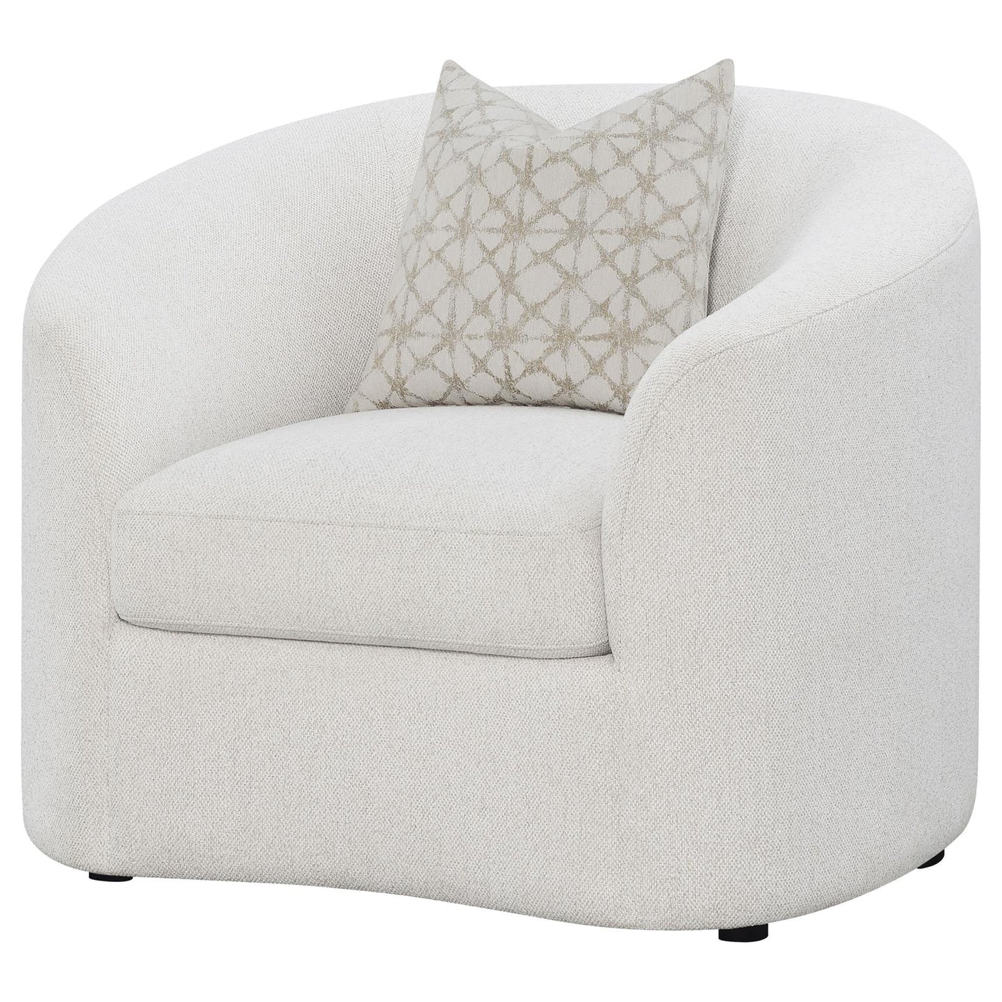 Rainn Upholstered Tight Back Chair Latte - 509173 - Luna Furniture - Dallas Store