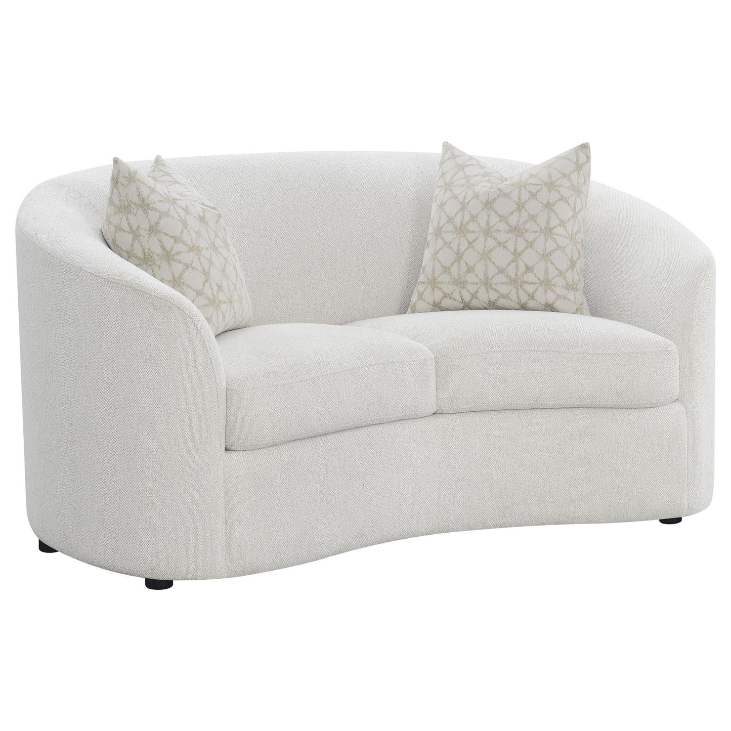 Rainn Upholstered Tight Back Loveseat Latte - 509172 - Luna Furniture - Dallas Store