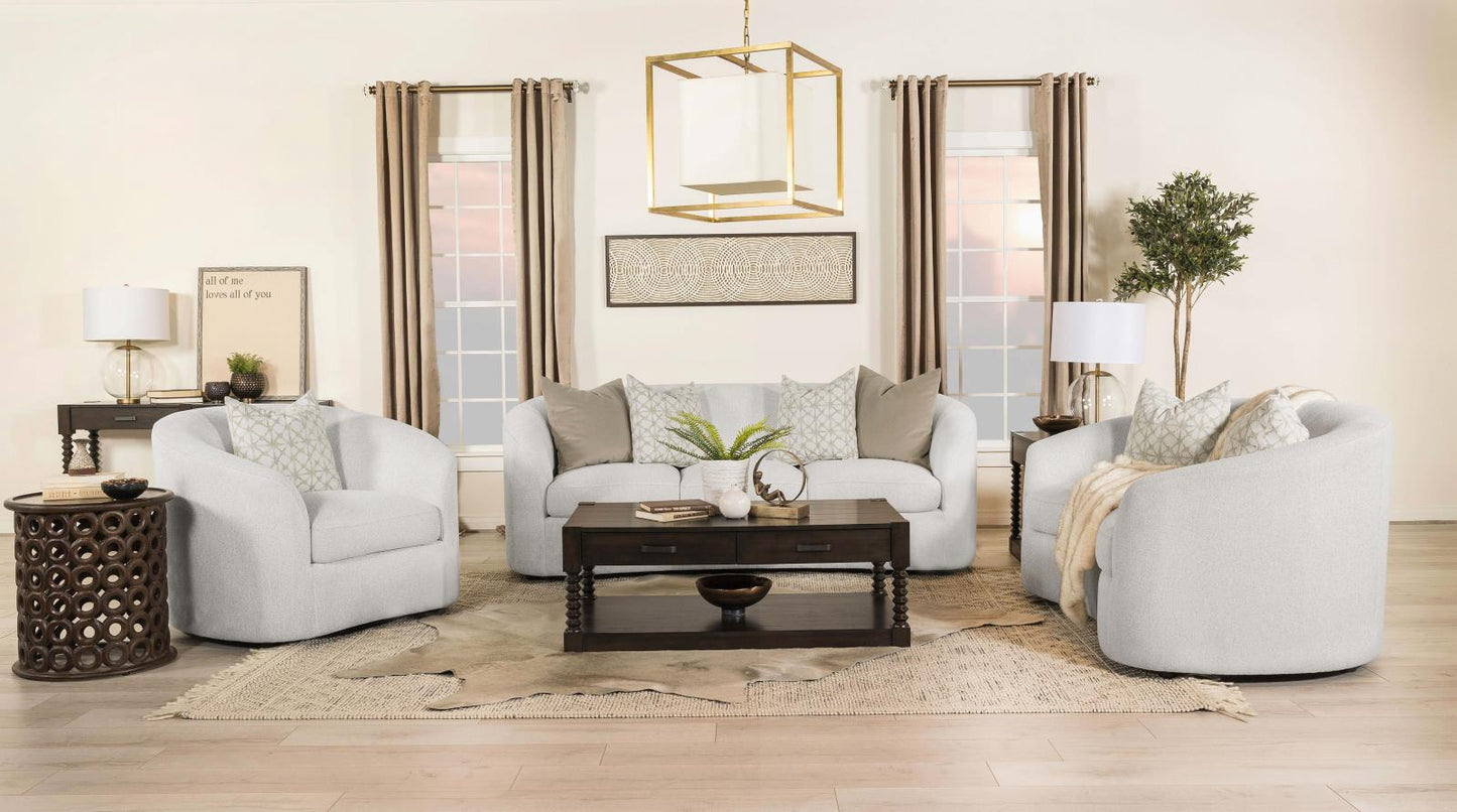 Rainn Upholstered Tight Back Loveseat Latte - 509172 - Luna Furniture - Dallas Store