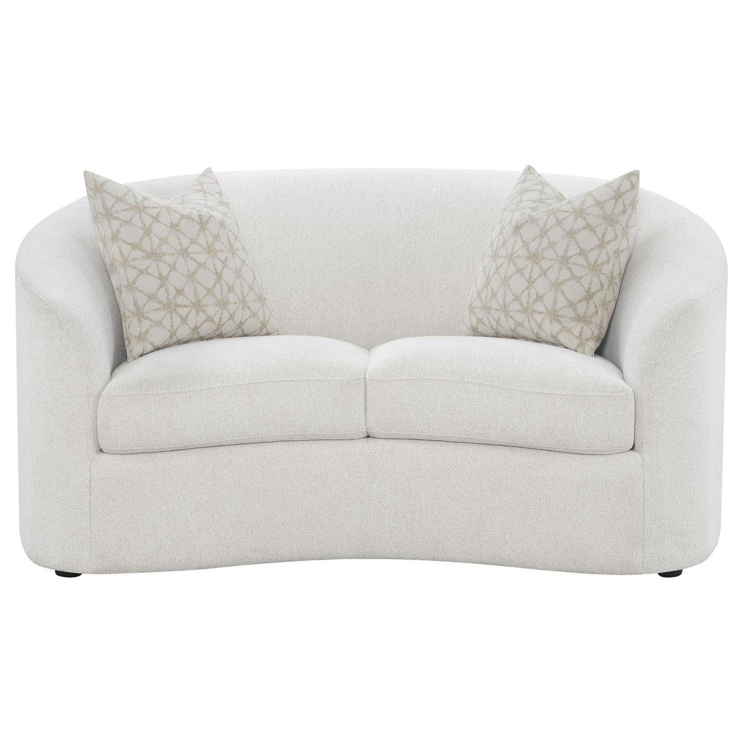 Rainn Upholstered Tight Back Loveseat Latte - 509172 - Luna Furniture - Dallas Store