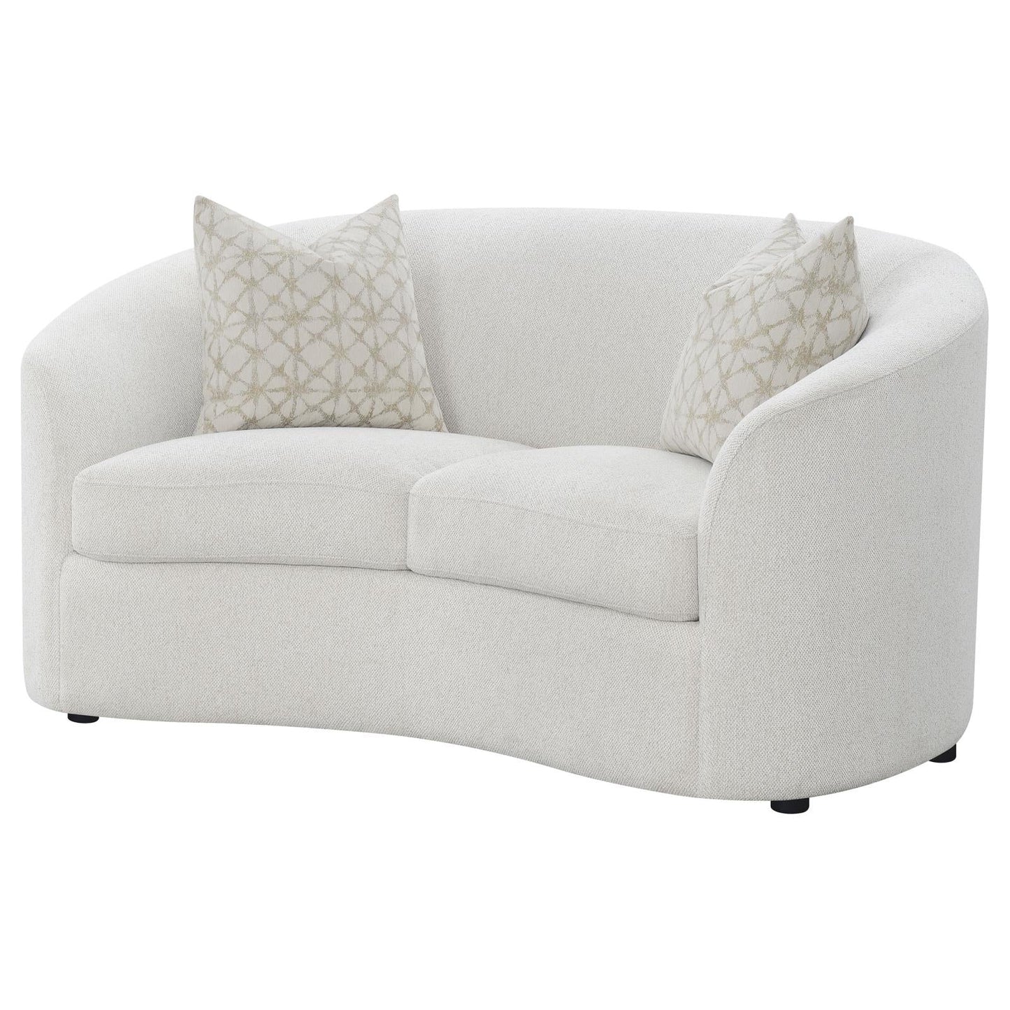 Rainn Upholstered Tight Back Loveseat Latte - 509172 - Luna Furniture - Dallas Store
