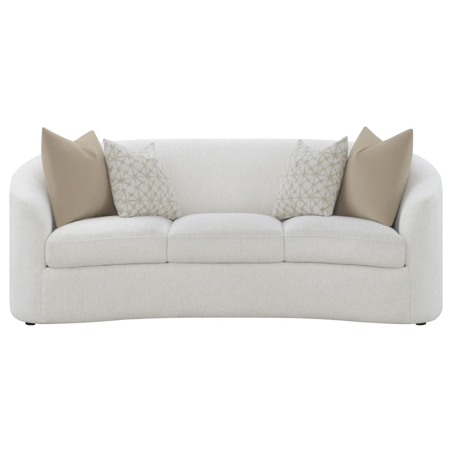 Rainn Upholstered Tight Back Sofa Latte - 509171 - Luna Furniture - Dallas Store
