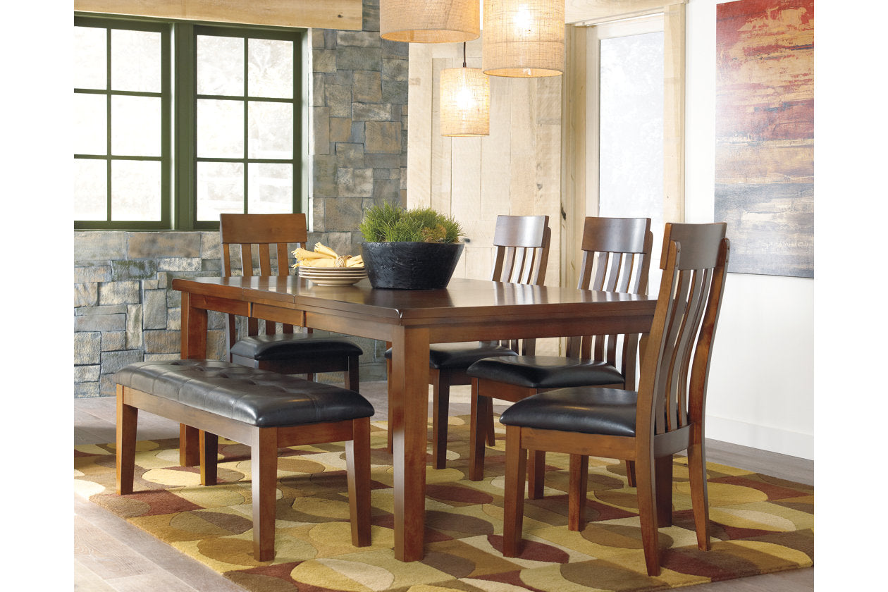 Ralene Medium Brown Dining Bench - D594-00 - Luna Furniture - Dallas Store
