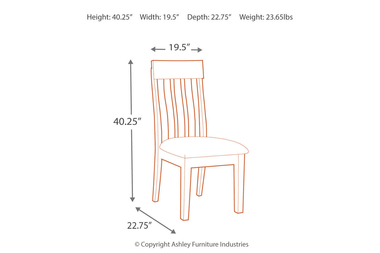 Ralene Medium Brown Dining Chair, Set of 2 - D594-01 - Luna Furniture - Dallas Store