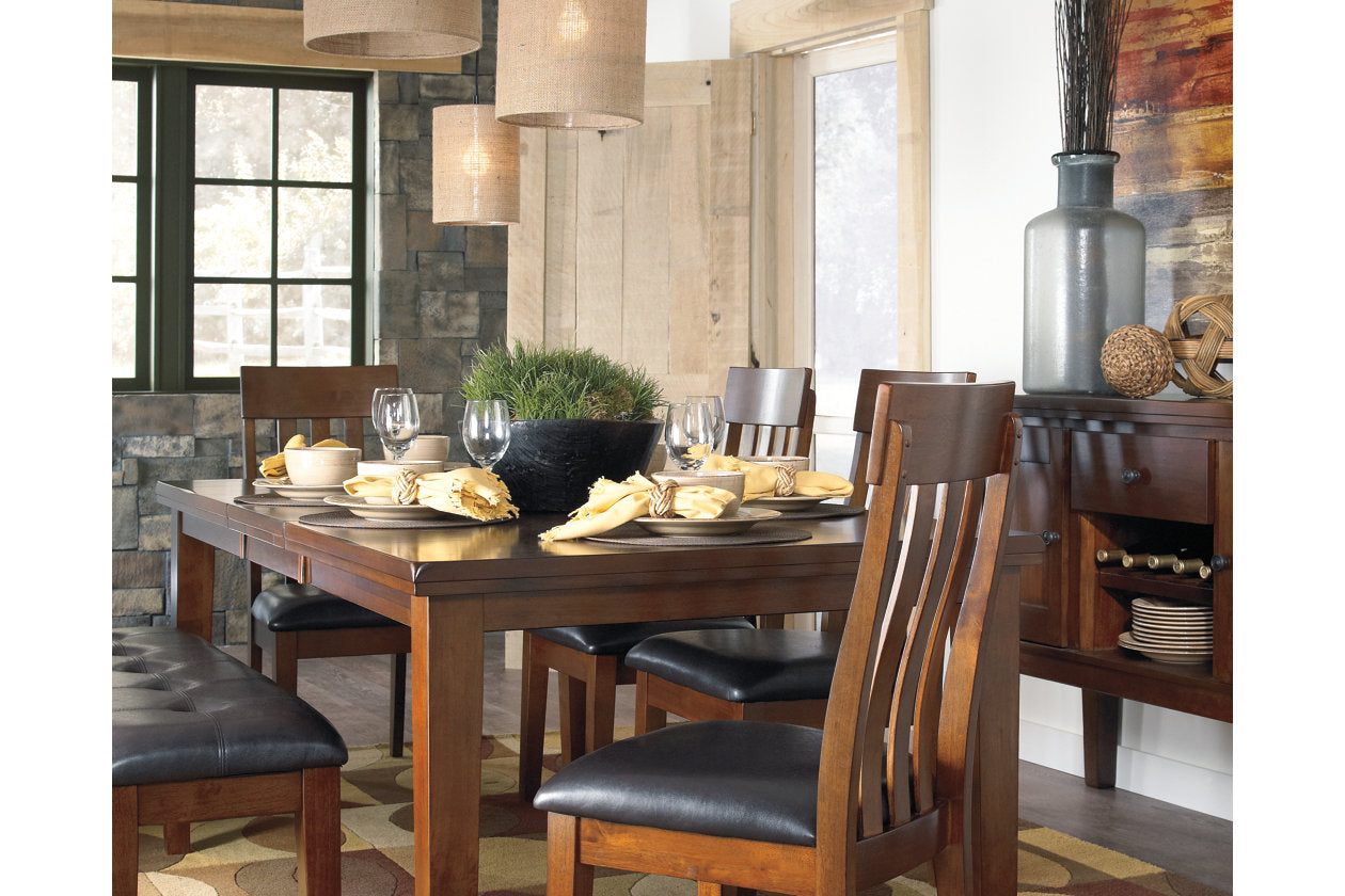 Ralene Medium Brown Dining Extension Table - D594-35 - Luna Furniture - Dallas Store