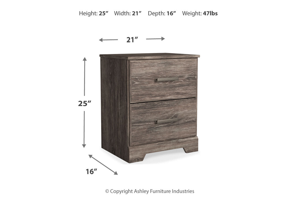 Ralinksi Gray Nightstand - B2587-92 - Luna Furniture - Dallas Store