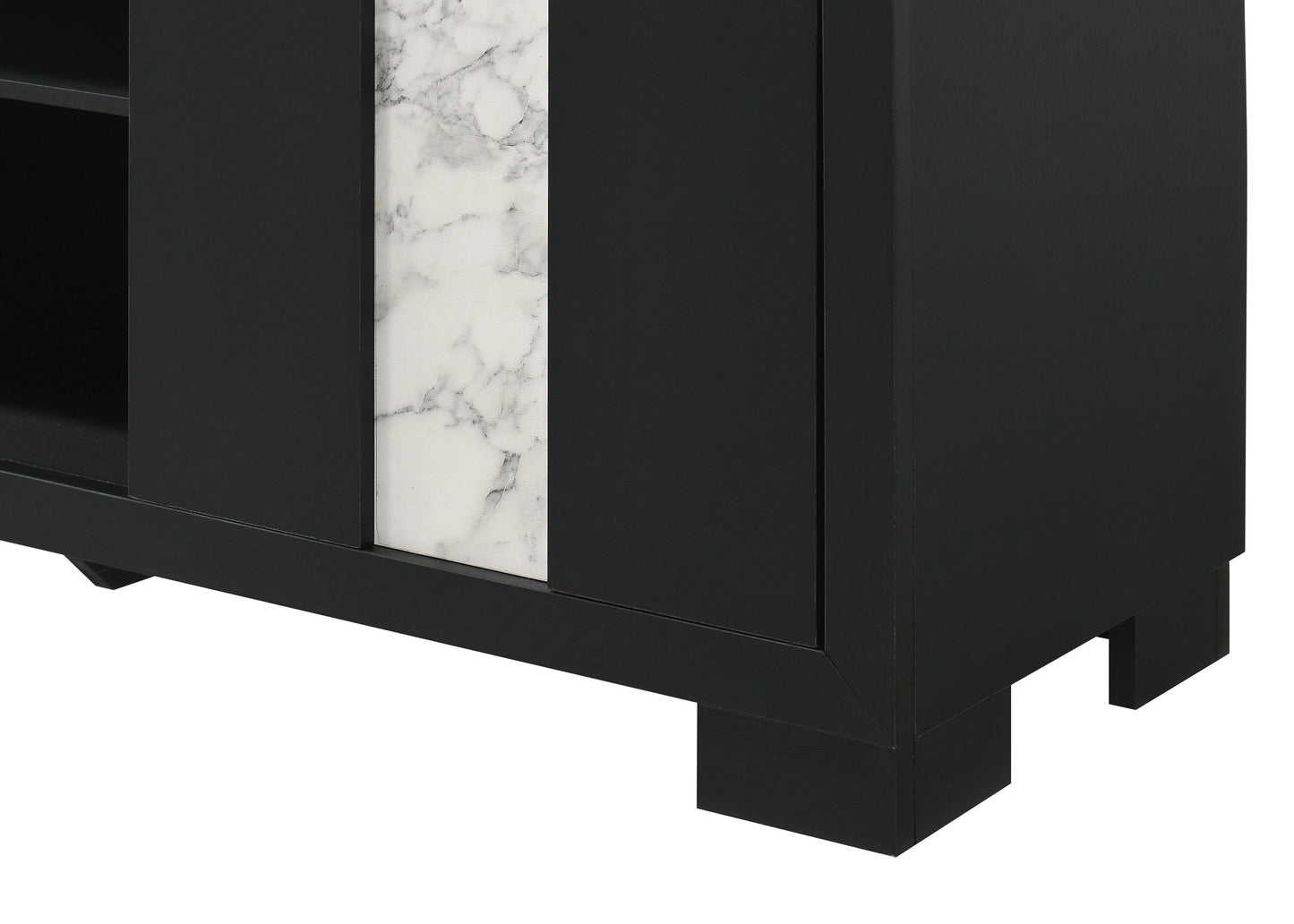 Rangley Black LED Panel Bedroom Set - SET | B6835-Q-HB | B6835-Q-FB | B6835-KQ-RAIL | B6835-2 | B6835-4 - Luna Furniture - Dallas Store