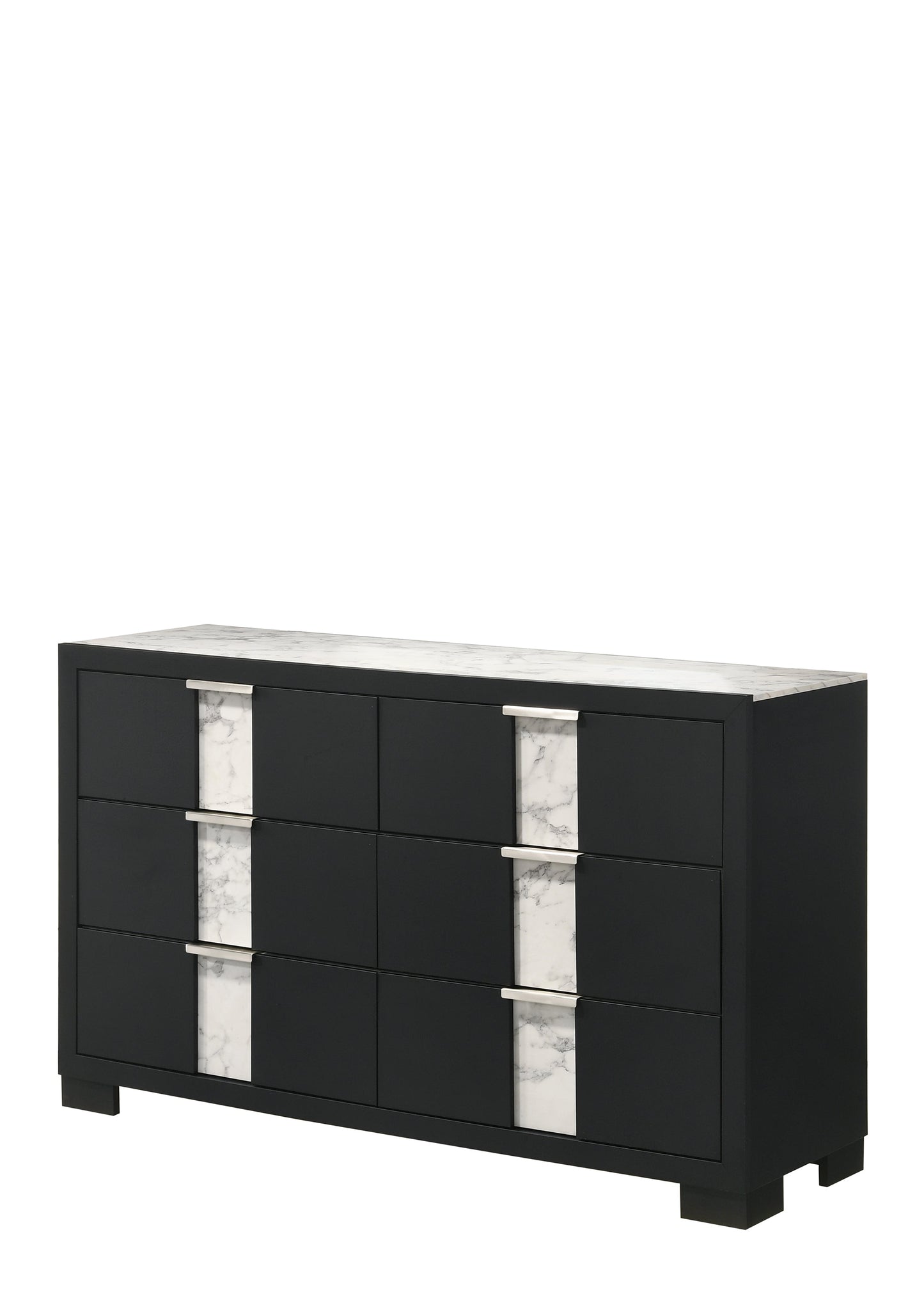Rangley Black LED Panel Bedroom Set - SET | B6835-Q-HB | B6835-Q-FB | B6835-KQ-RAIL | B6835-2 | B6835-4 - Luna Furniture - Dallas Store