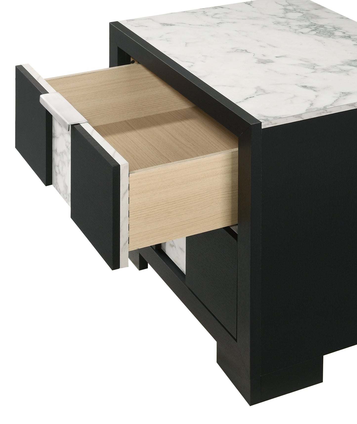 Rangley Black LED Panel Bedroom Set - SET | B6835-Q-HB | B6835-Q-FB | B6835-KQ-RAIL | B6835-2 | B6835-4 - Luna Furniture - Dallas Store