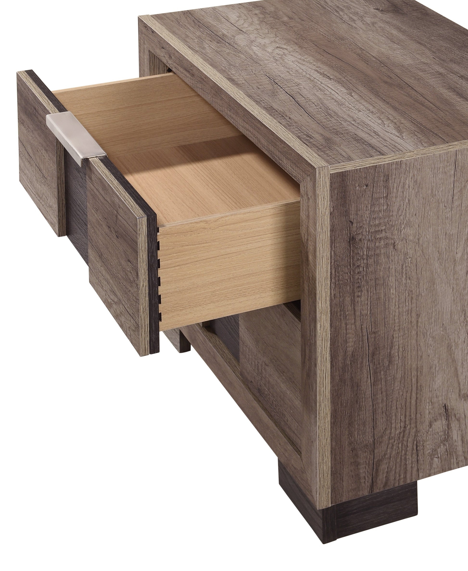 Rangley Brown LED Panel Bedroom Set - SET | B6830-Q-HB | B6830-Q-FB | B6830-KQ-RAIL | B6830-2 | B6830-4 - Luna Furniture - Dallas Store