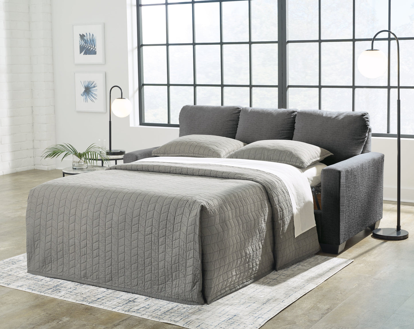 Rannis Pewter Full Sofa Sleeper - 5360236 - Luna Furniture - Dallas Store