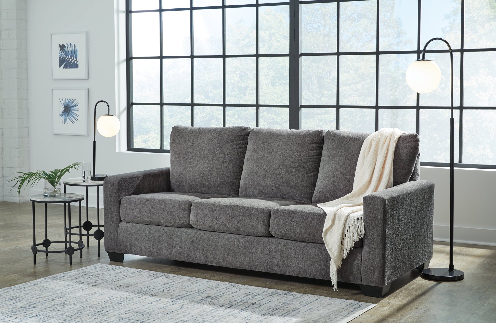 Rannis Pewter Queen Sofa Sleeper - 5360239 - Luna Furniture - Dallas Store