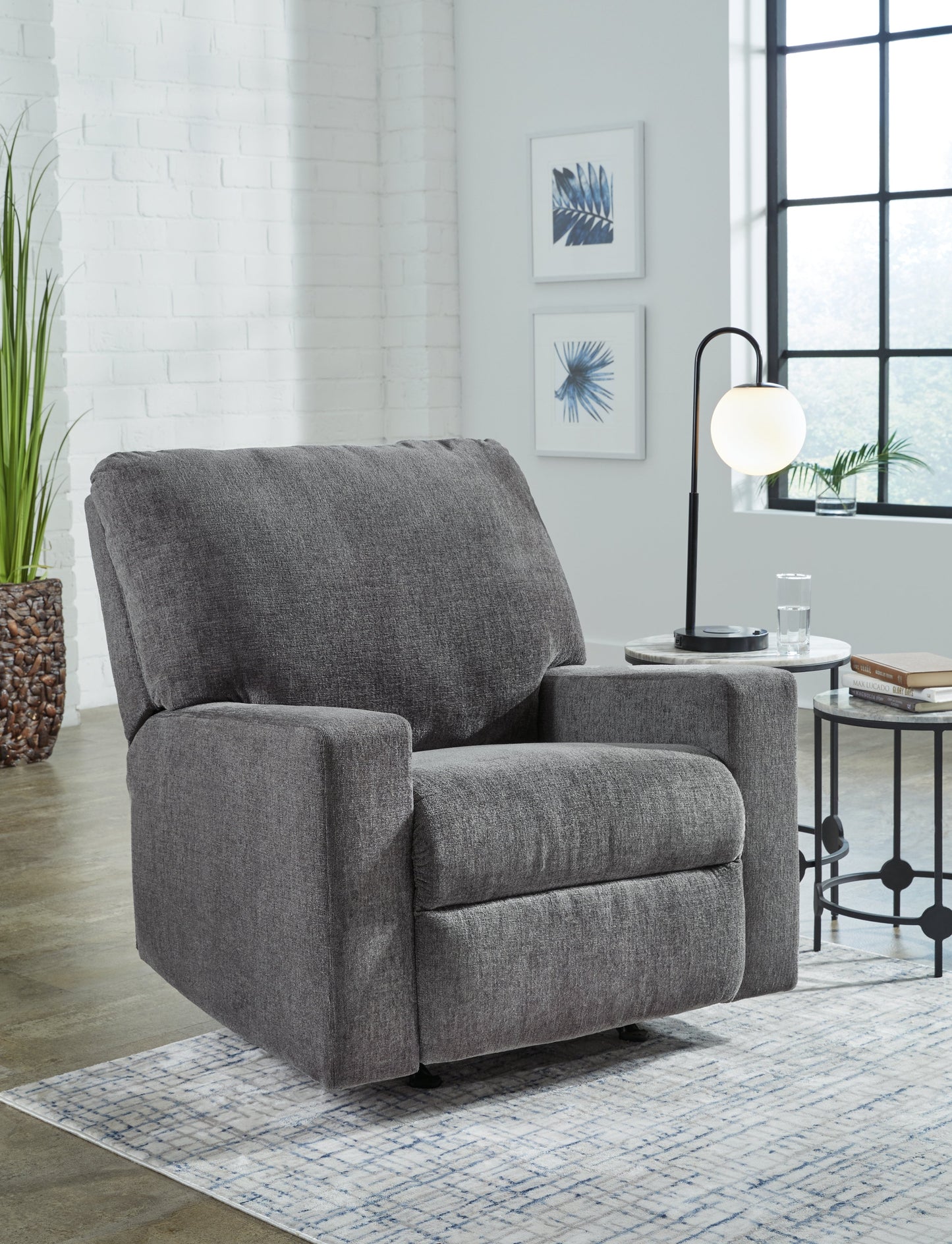 Rannis Pewter Recliner - 5360225 - Luna Furniture - Dallas Store