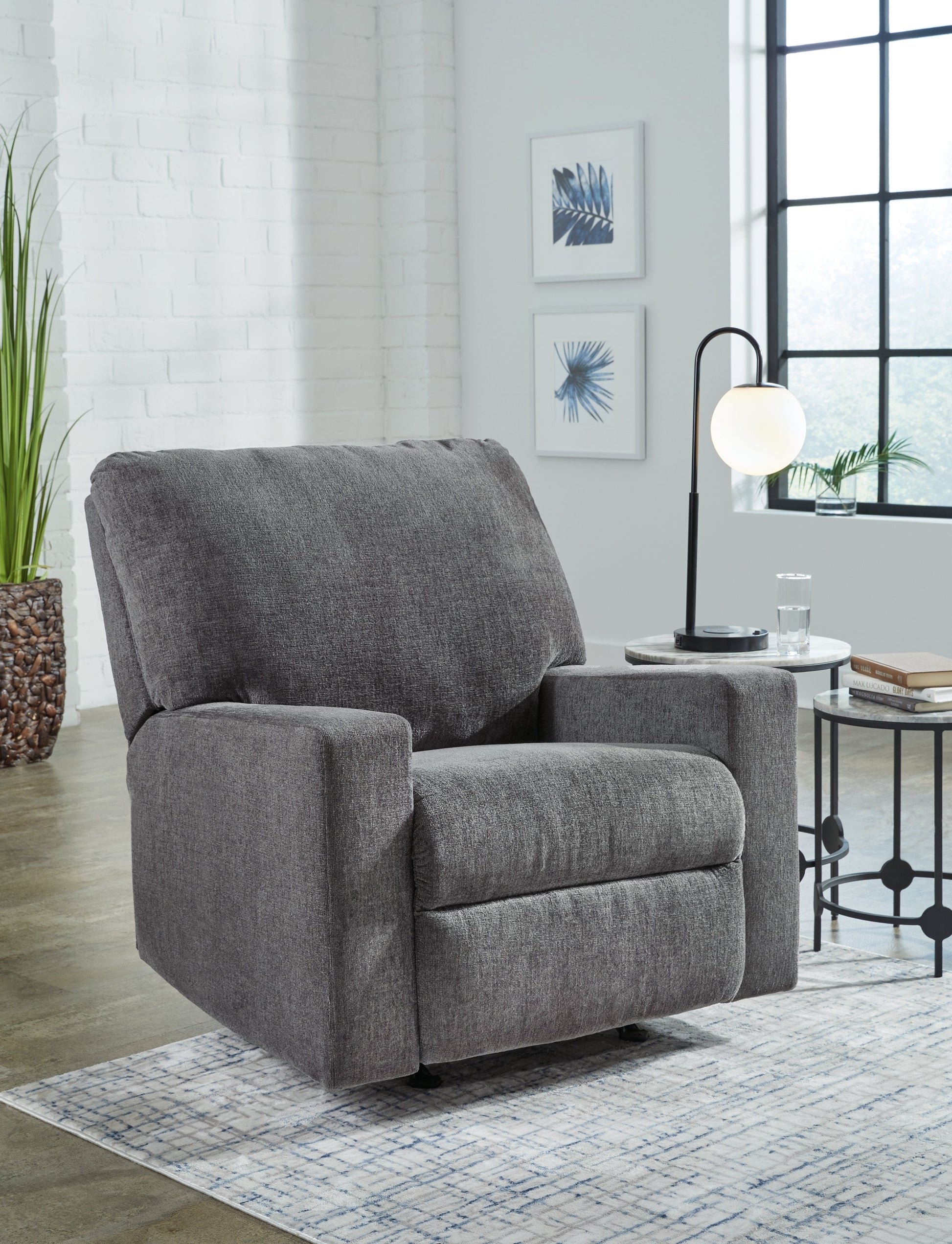 Rannis Pewter Recliner - 5360225 - Luna Furniture - Dallas Store