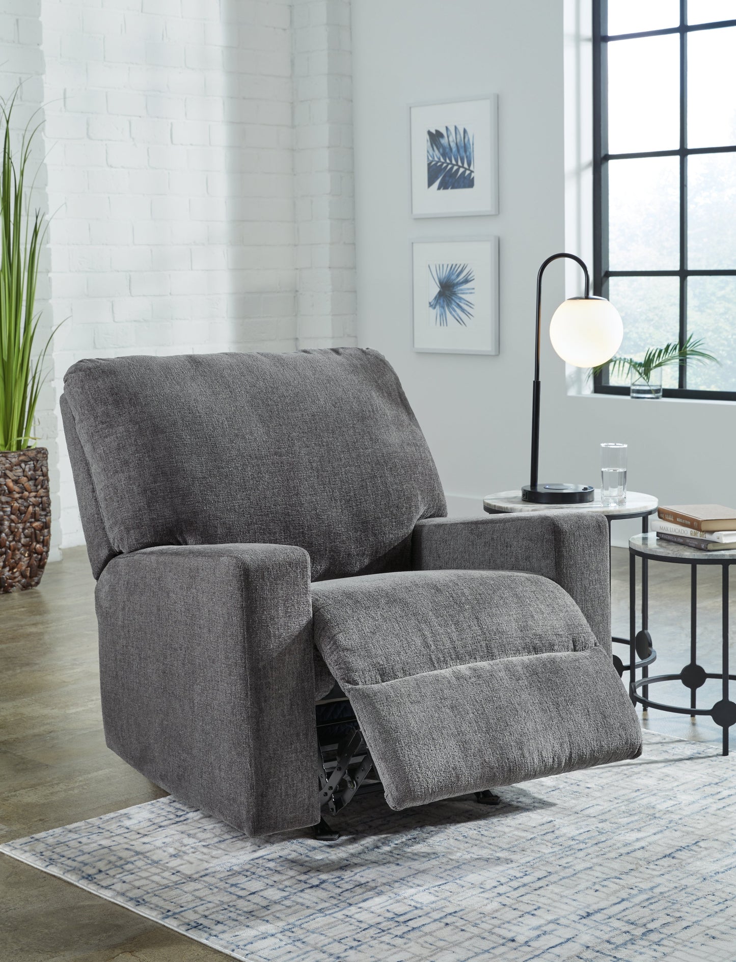 Rannis Pewter Recliner - 5360225 - Luna Furniture - Dallas Store