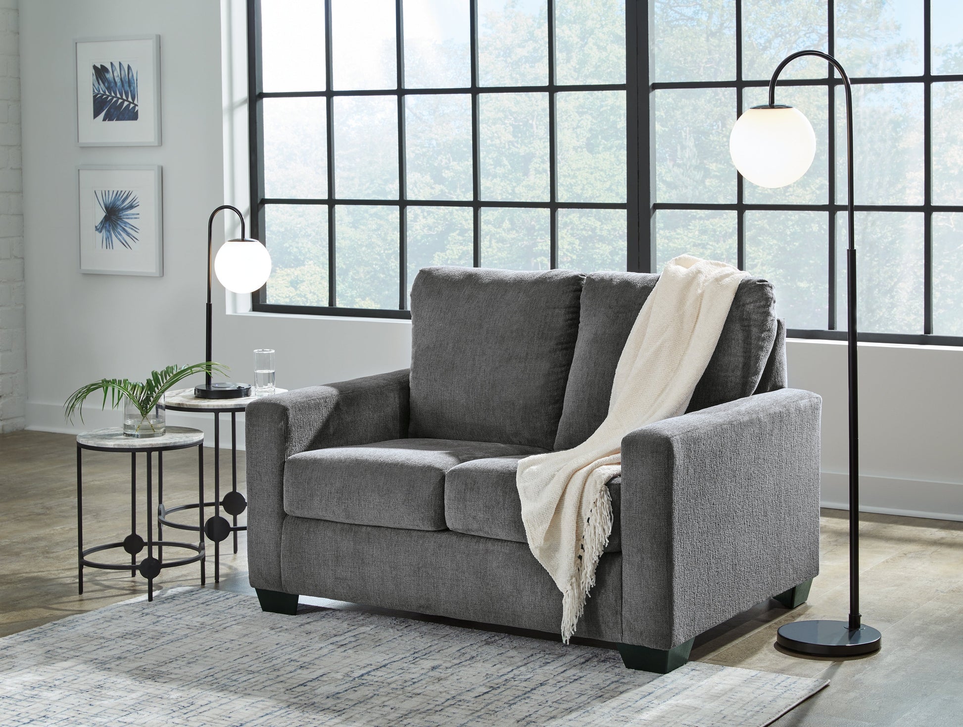 Rannis Pewter Twin Sofa Sleeper - 5360237 - Luna Furniture - Dallas Store
