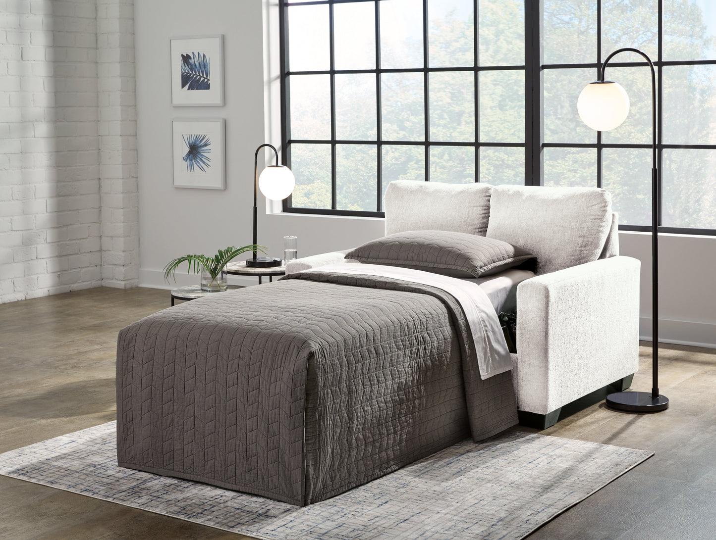 Rannis Snow Twin Sofa Sleeper - 5360337 - Luna Furniture - Dallas Store