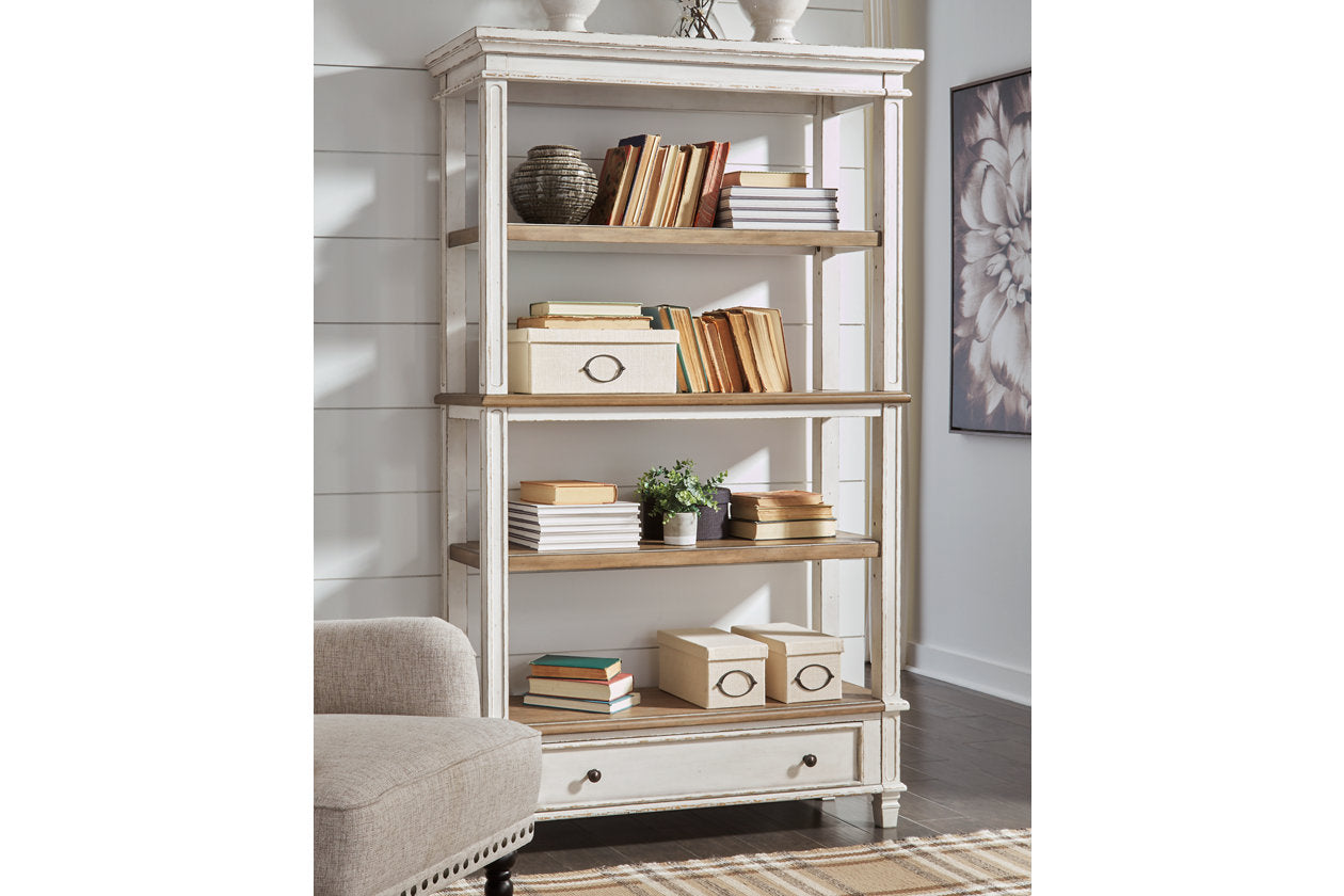 Realyn Brown/White 75" Bookcase - H743-70 - Luna Furniture - Dallas Store