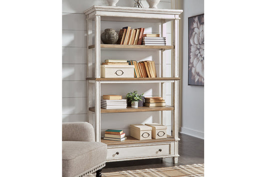Realyn Brown/White 75" Bookcase - H743-70 - Luna Furniture - Dallas Store