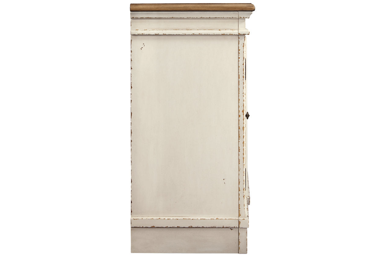 Realyn Chipped White 74" TV Stand - W743-68 - Luna Furniture - Dallas Store