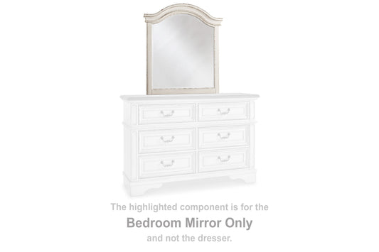 Realyn Chipped White Bedroom Mirror (Mirror Only) - B743-26 - Luna Furniture - Dallas Store