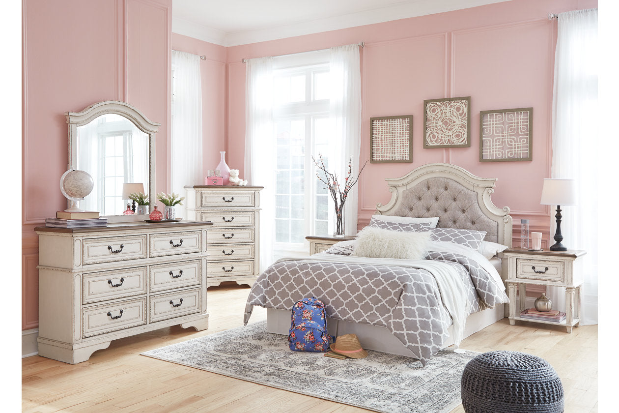 Realyn Chipped White Chest of Drawers - B743-45 - Luna Furniture - Dallas Store