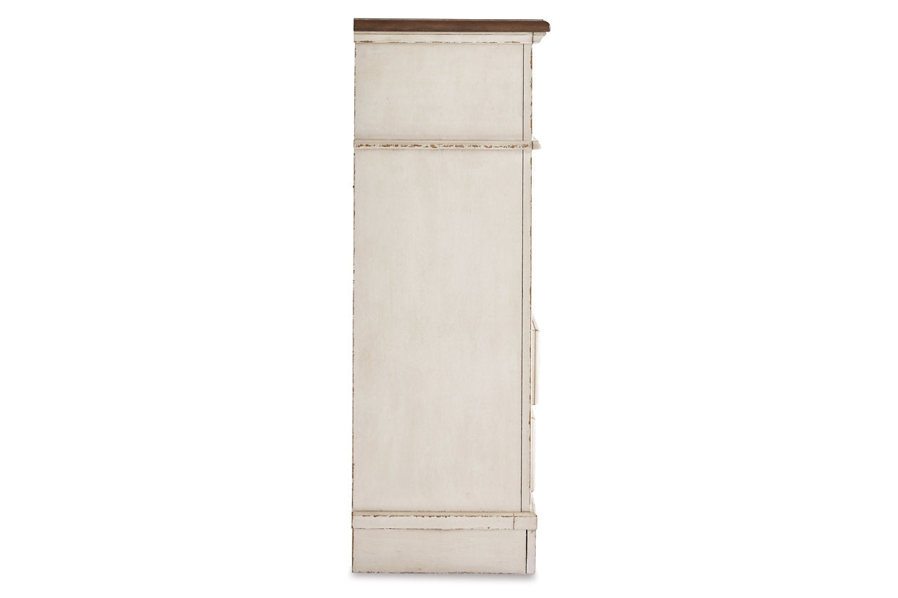 Realyn Chipped White Chest of Drawers - B743-45 - Luna Furniture - Dallas Store