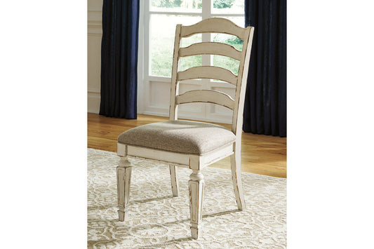 Realyn Chipped White Dining Chair, Set of 2 - D743-01 - Luna Furniture - Dallas Store