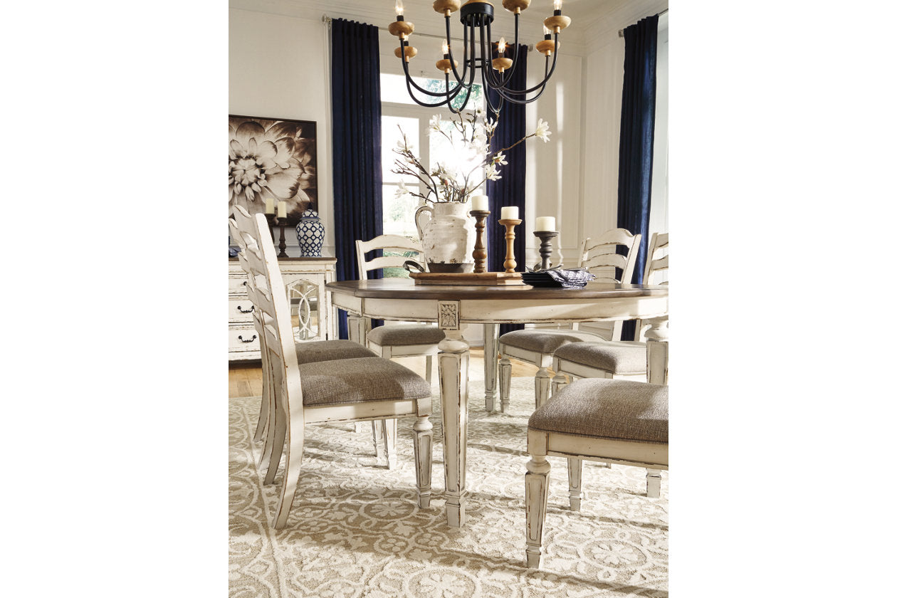 Realyn Chipped White Dining Chair, Set of 2 - D743-01 - Luna Furniture - Dallas Store