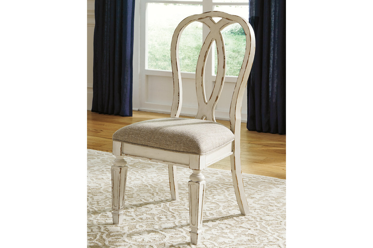 Realyn Chipped White Dining Chair, Set of 2 - D743-02 - Luna Furniture - Dallas Store